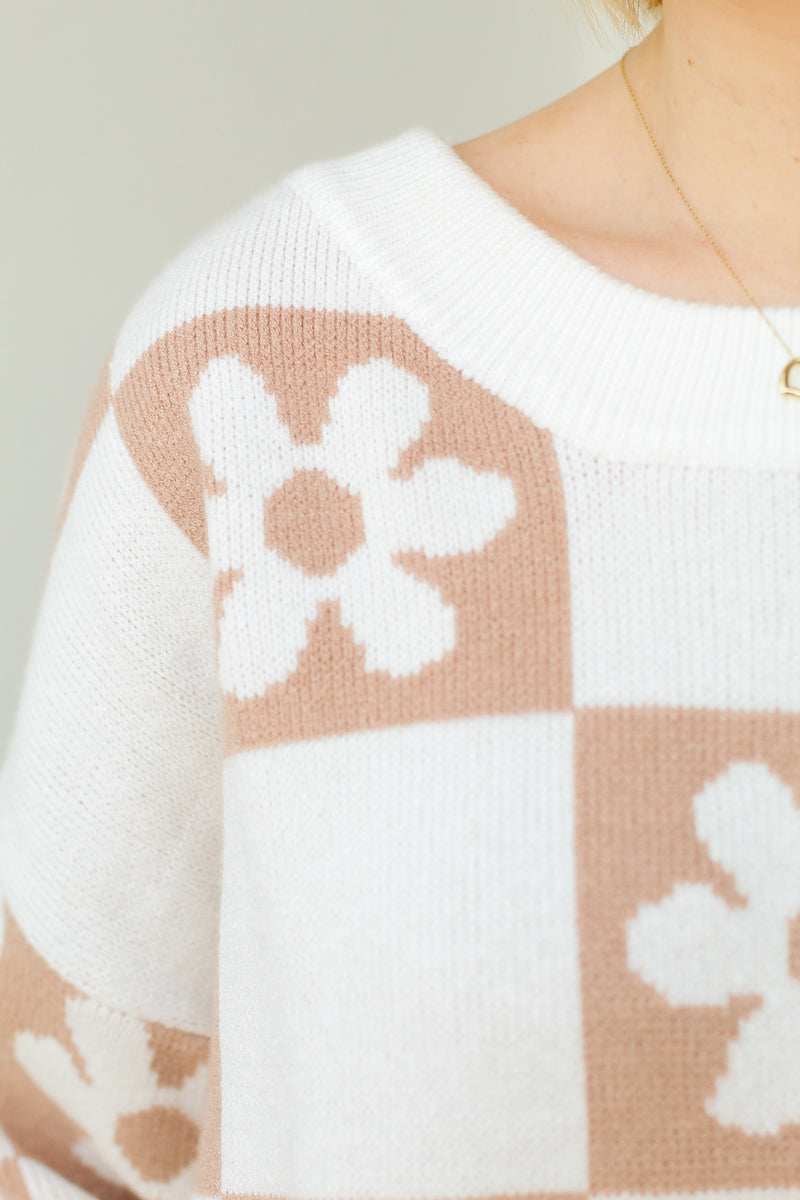 Feeling Spring Sweater-Taupe