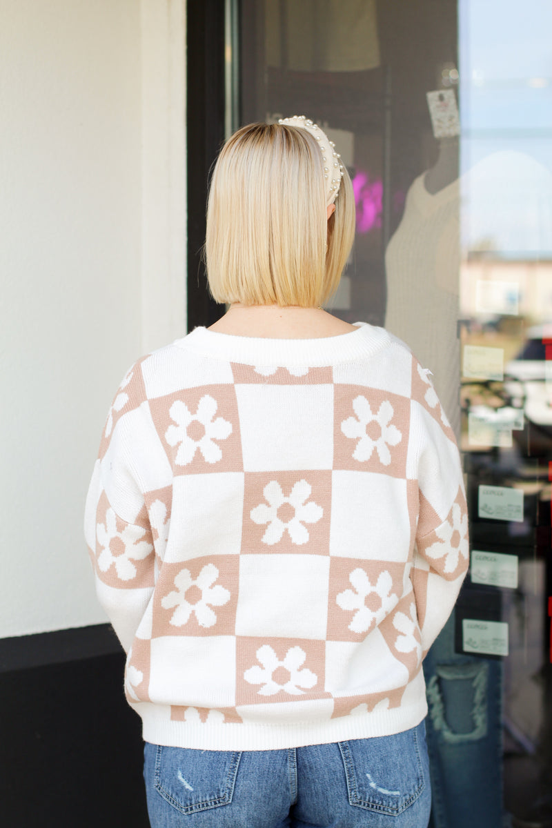 Feeling Spring Sweater-Taupe