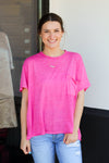 Boat Days Burnout Tee-Pink
