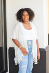 Tori Tassel Kimono-Off White