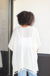 Tori Tassel Kimono-Off White