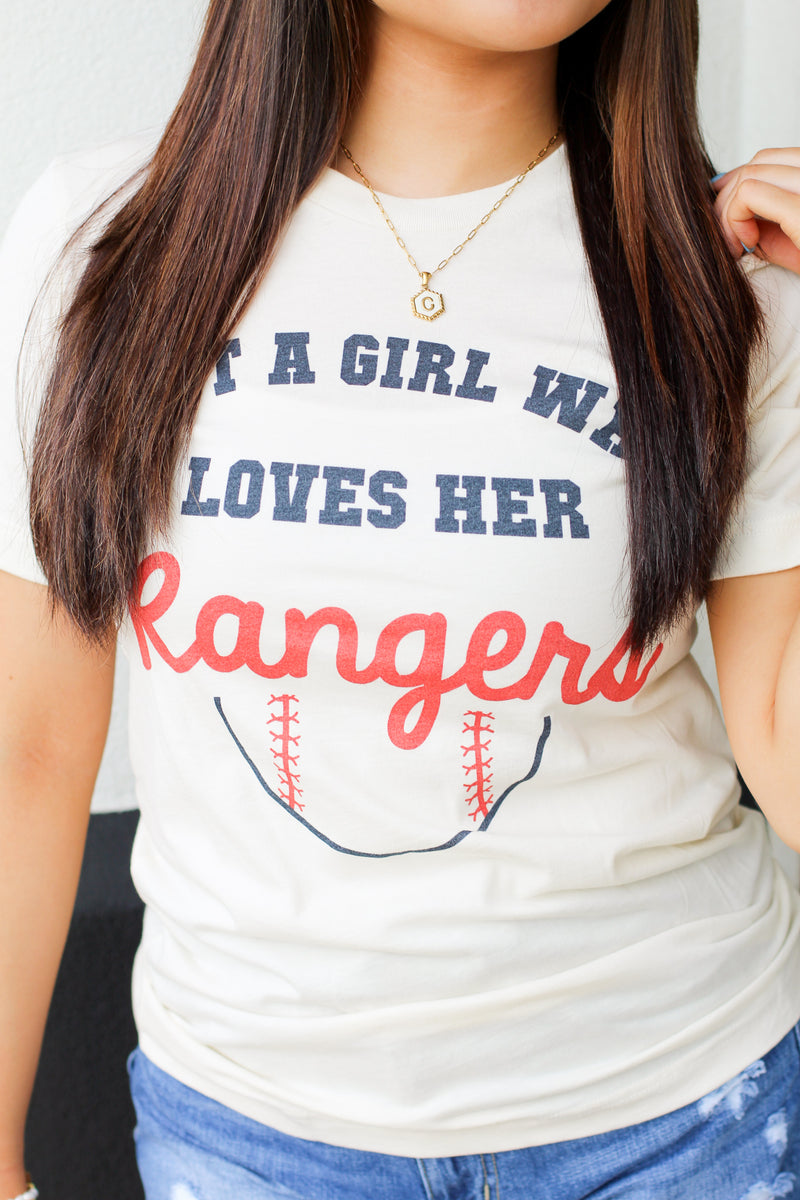 A Girl Who Loves Her Team Tee-Rangers