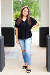 Soft and Cute Top-Black