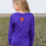 Mr. P's Magnolia Gator Tee-Purple