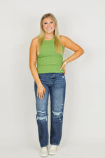Totally Trixie Tank-Green