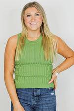 Totally Trixie Tank-Green