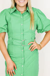Kinda Obsessed Dress-Kelly Green