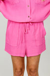 Joyful Jordan Shorts-Hot Pink