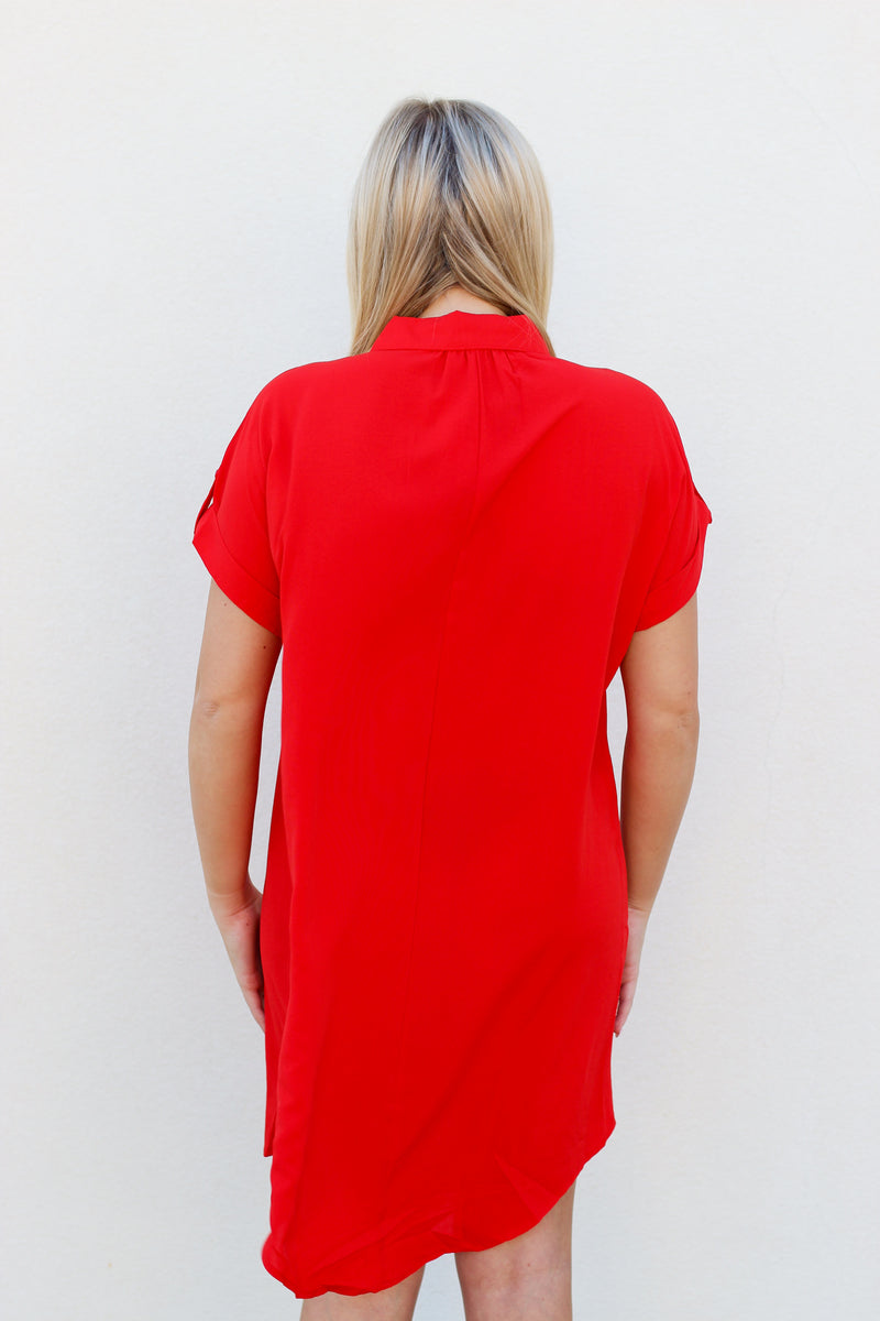 Day at the Lake Dress-Red