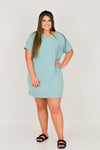 Comfy Pocket Dress-Blue