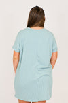Comfy Pocket Dress-Blue