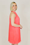 Always Fashionable Dress-Coral