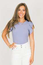 Sassy Cat Bodysuit-Pale Blue