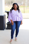 Flowy Francis Top-Lavender