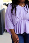 Flowy Francis Top-Lavender