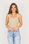 Perfect For You Bodysuit-Tan