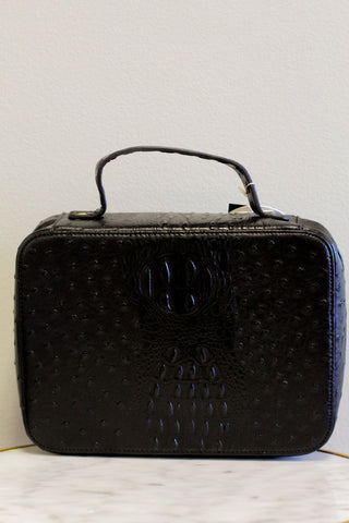 Textured Bible Bag-Black