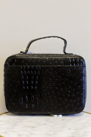 Textured Bible Bag-Black