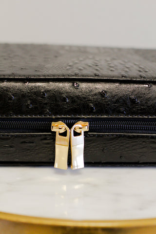 Textured Bible Bag-Black