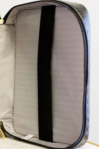 Textured Bible Bag-Black