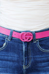 Monochrome Slim CG Belt-Pink