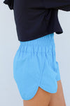 Cutest Cardio Shorts-Bright Blue