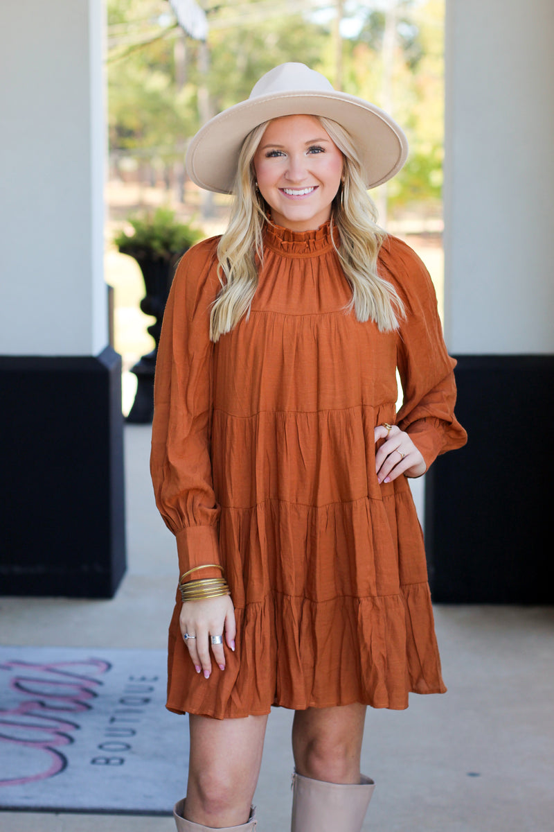 Adorable Ashton Dress-Pumpkin