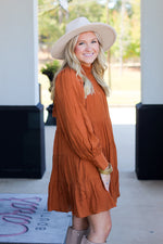 Adorable Ashton Dress-Pumpkin