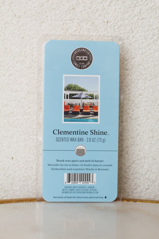 Clementine Shine Wax Bar