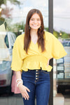 Cutest Dinner Date Top-Chartreuse