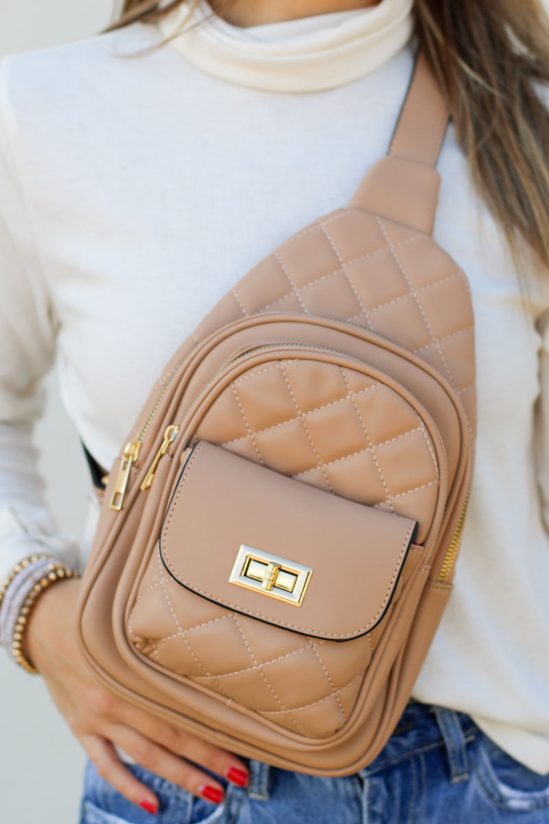 Nude best sale leather crossbody