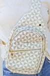 Callie Crossbody Sling Bag-Cream