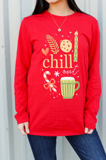 Chill Out Tee-Red
