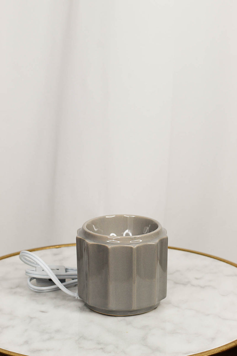 Wax Warmer-Grey Banded