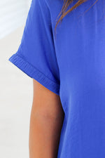 Sunday Evening Top-Royal Blue