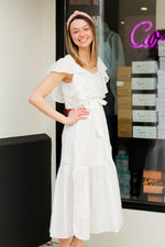 Marvelous Madeline Midi-White