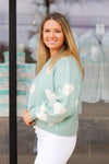 Dreaming of Love Sweater-Seafoam