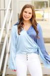 My Valentine Top-Dusty Blue