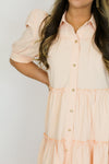 Gloria Babydoll Dress-Peach