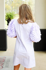 Fun Flower Bouquet Dress-Lavender