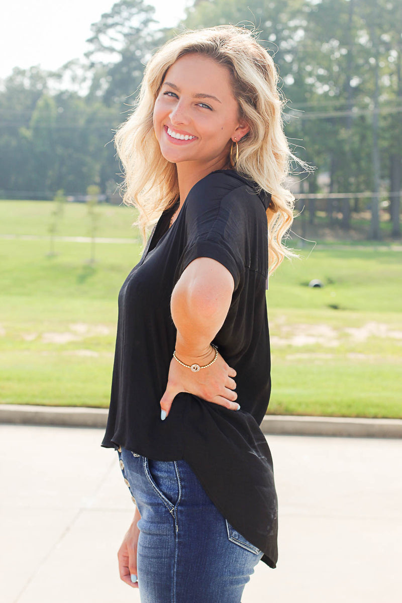 Day Date Top-Black