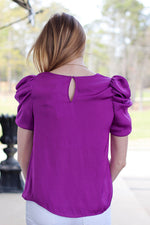 Let's Be Social Top-Purple