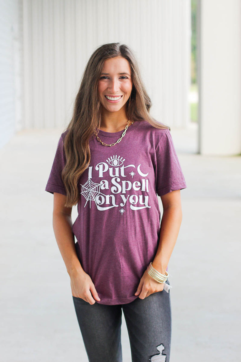 Put a Spell on You Tee-Plum