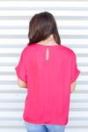Sunday Evening Top-Hot Pink