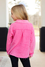 Cutest Gauze Shacket-Pink