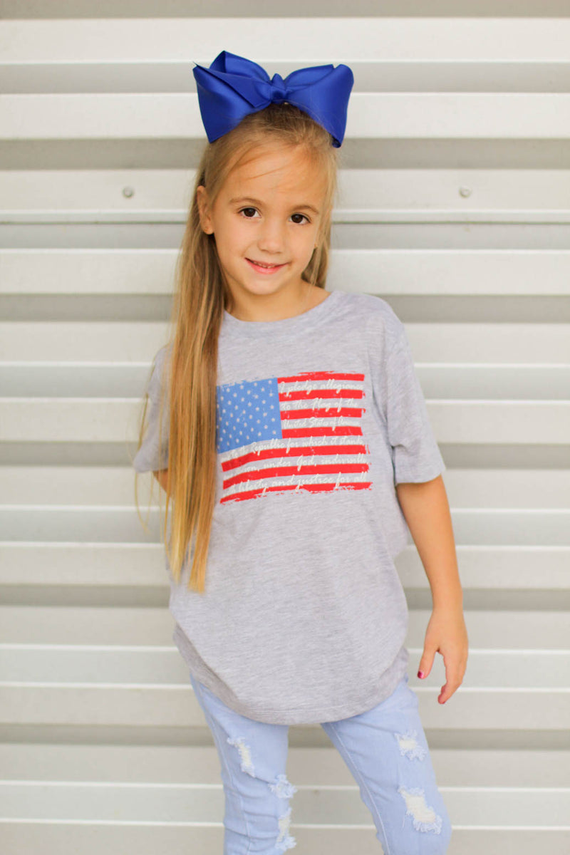 I Pledge Allegiance Tee-Grey