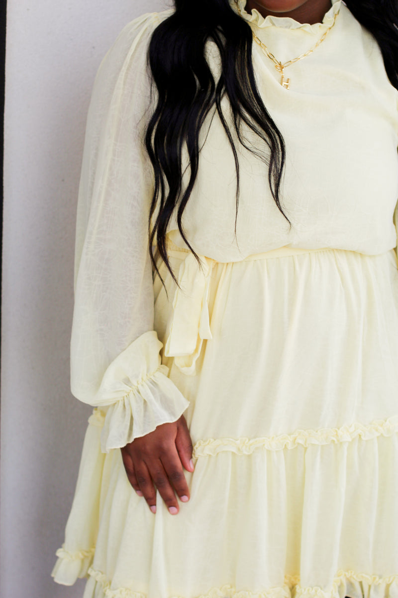 Simply Perfect Dress-Yellow