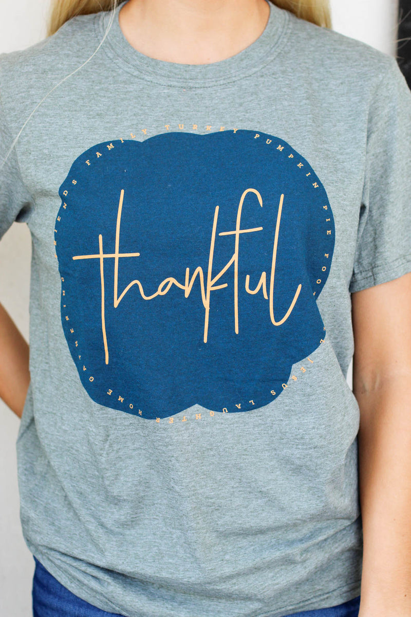 Thankful Things Tee-Olive