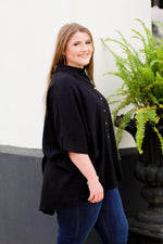 Casual Kristy Top-Black
