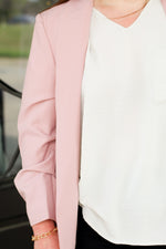 Work Ready Blazer-Blush